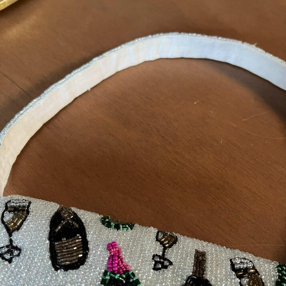 Anthropologie | Maeve The Fiona Beaded Bag Party Edition | Champagne Pattern - Picture 5 of 8